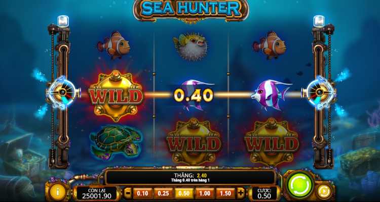 giao diện slot game Sea Hunter